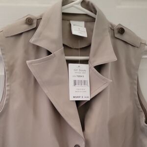 Official Girl Scout Cadette/Senior/Ambassador Vest - Tan